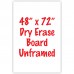 48" x 72" Unframed Dry Erase Whiteboard