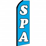 Spa Blue Swooper Flag