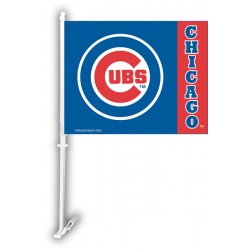 Chicago Cubs Two Sided Car Flag