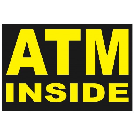 ATM Inside 2' x 3' Vinyl Business Banner