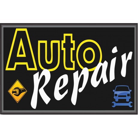Auto Repair 2' x 3' Vinyl Business Banner
