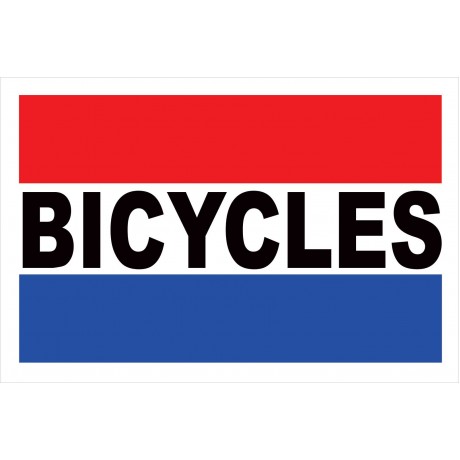Bicycles 2' x 3' Vinyl Business Banner