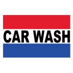 Car Wash Patriotic 2' x 3' Vinyl Business Banner