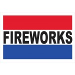 Fireworks 2' x 3' Vinyl Business Banner