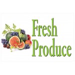 Fresh Produce Fruit 2' x 3' Vinyl Banner