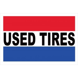 Used Tires 2' x 3' Vinyl Business Banner