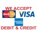 Visa Mastercard AMX 2' x 3' Vinyl Business Banner