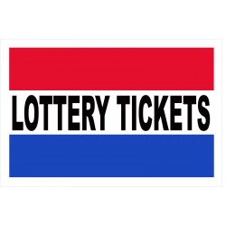 Lottery Tickets 2' x 3' Vinyl Business Banner