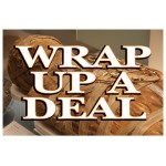 Wrap Up A Deal Halloween 2' x 3' Vinyl Business Banner