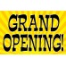 Grand Opening Yellow Fireworks 2' x 3' Vinyl Business Banner