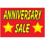 Anniversary Sale 2' x 3' Vinyl Business Banner