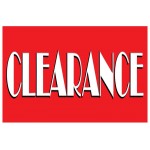 Clearance Sale Red 2' x 3' Vinyl Business Banner