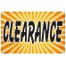 Clearance Yellow 2' x 3' Vinyl Business Banner