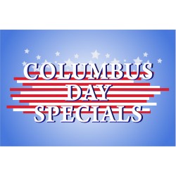 Columbus Day Specials 2' x 3' Vinyl Business Banner