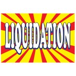 Liquidation Burst 2' x 3' Vinyl Business Banner