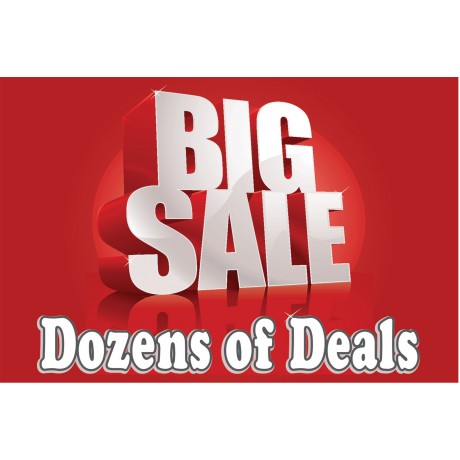 Big Sale Dozens Of Deals 2' x 3' Vinyl Business Banner
