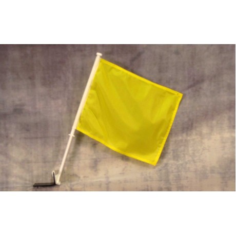 Solid Yellow 12" x 15" Car Window Flag