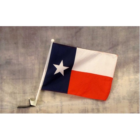 Texas 12" x 15" Car Window Flag