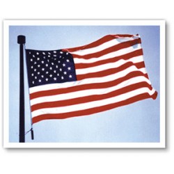 5'x 8' Sun-Glo Nylon American Flag-Made In The USA! - BETTER!