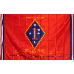 Marine 1st Division 3'x 5' Flag