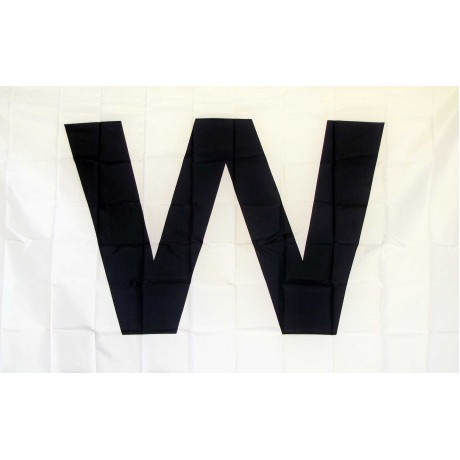 Wrigley Field Dark Blue W 3' x 5' Flag