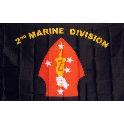 Marine 2nd Division 3'x 5' Flag