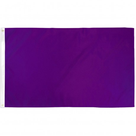 Solid Purple 3' x 5' Polyester Flag