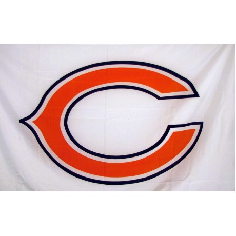 Chicago Bears White 3' x 5' Polyester Flag