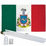 Colima Mexico State 3' x 5' Polyester Flag, Pole and Mount