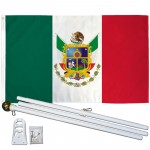 Queretaro Mexico State 3' x 5' Polyester Flag, Pole and Mount