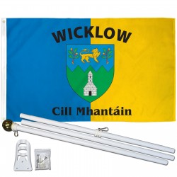 Wicklow Ireland County 3' x 5' Polyester Flag, Pole and Mount