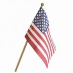 10 pack of 12&quot; x 18&quot; USA Stick Flag