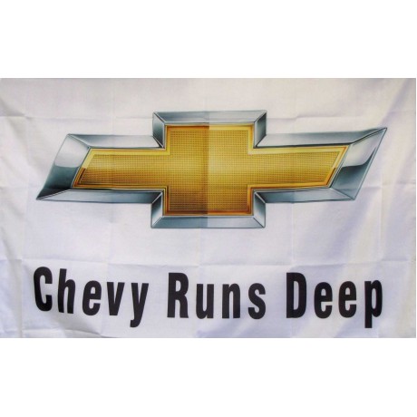 Chevy Runs Deep Logo Car Lot Flag