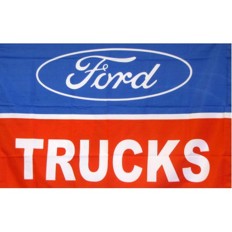 Ford Trucks Logo Car Lot Flag