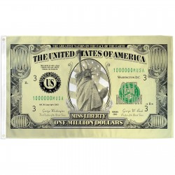 Million Dollar Bill 3' x 5' Polyester Flag