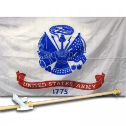 United States Army 3' x 5' Nylon Flag, Pole and Mount
