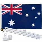 Australia 3' x 5' Polyester Flag, Pole and Mount