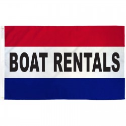 Boat Rentals Patriotic 3' x 5' Polyester Flag