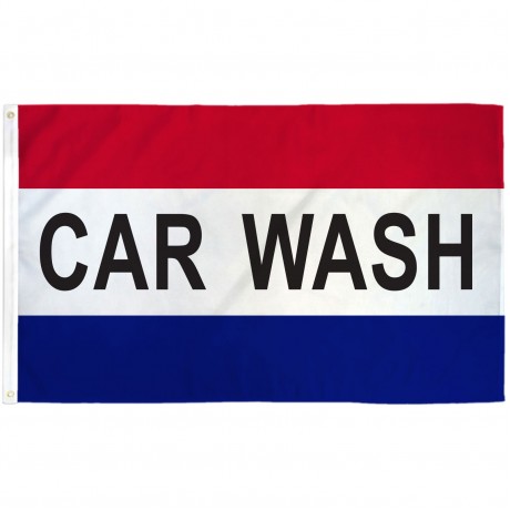 Car Wash Patriotic 3' x 5' Polyester Flag