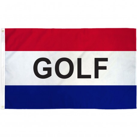 Golf Patriotic 3' x 5' Polyester Flag