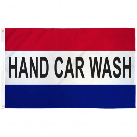Hand Car Wash 3' x 5' Polyester Flag