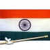 INDIA COUNTRY 3' x 5'  Flag, Pole And Mount.