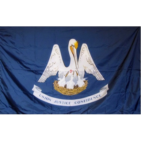 Louisiana 3'x 5' Solar Max Nylon State Flag