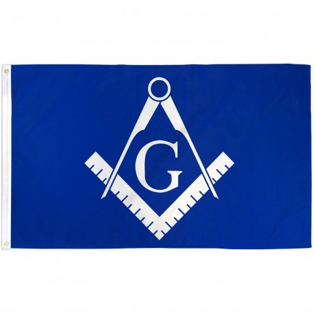 Masonic Historical Blue & White 3'x 5' Flag