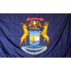 Michigan 3'x 5' Solar Max Nylon State Flag