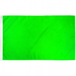 Solid Neon Green 3' x 5' Polyester Flag