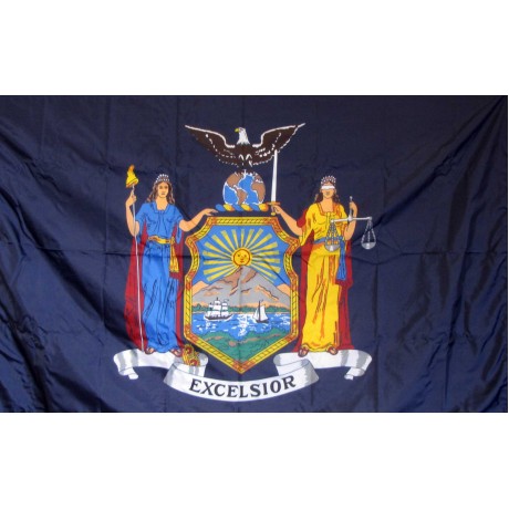 New York 3'x 5' Solar Max Nylon State Flag