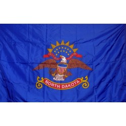 North Dakota 3'x 5' Solar Max Nylon State Flag