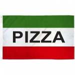 Pizza Green 3' x 5' Polyester Flag