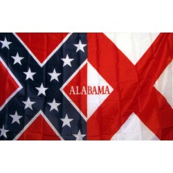 Rebel Alabama 3'x 5' Novelty Flag